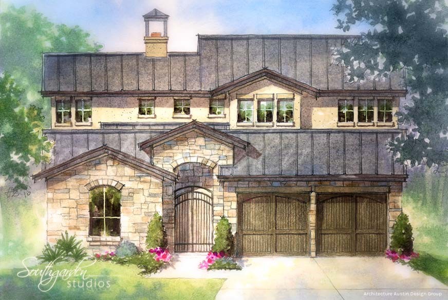 Texas Cottage Rendering