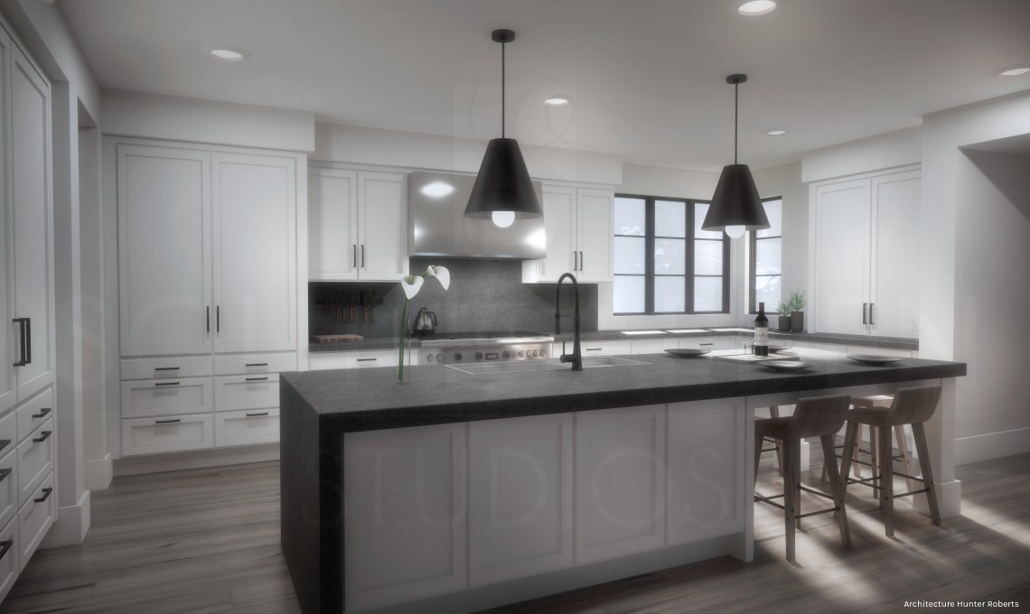 Subdued Kitchen Rendering