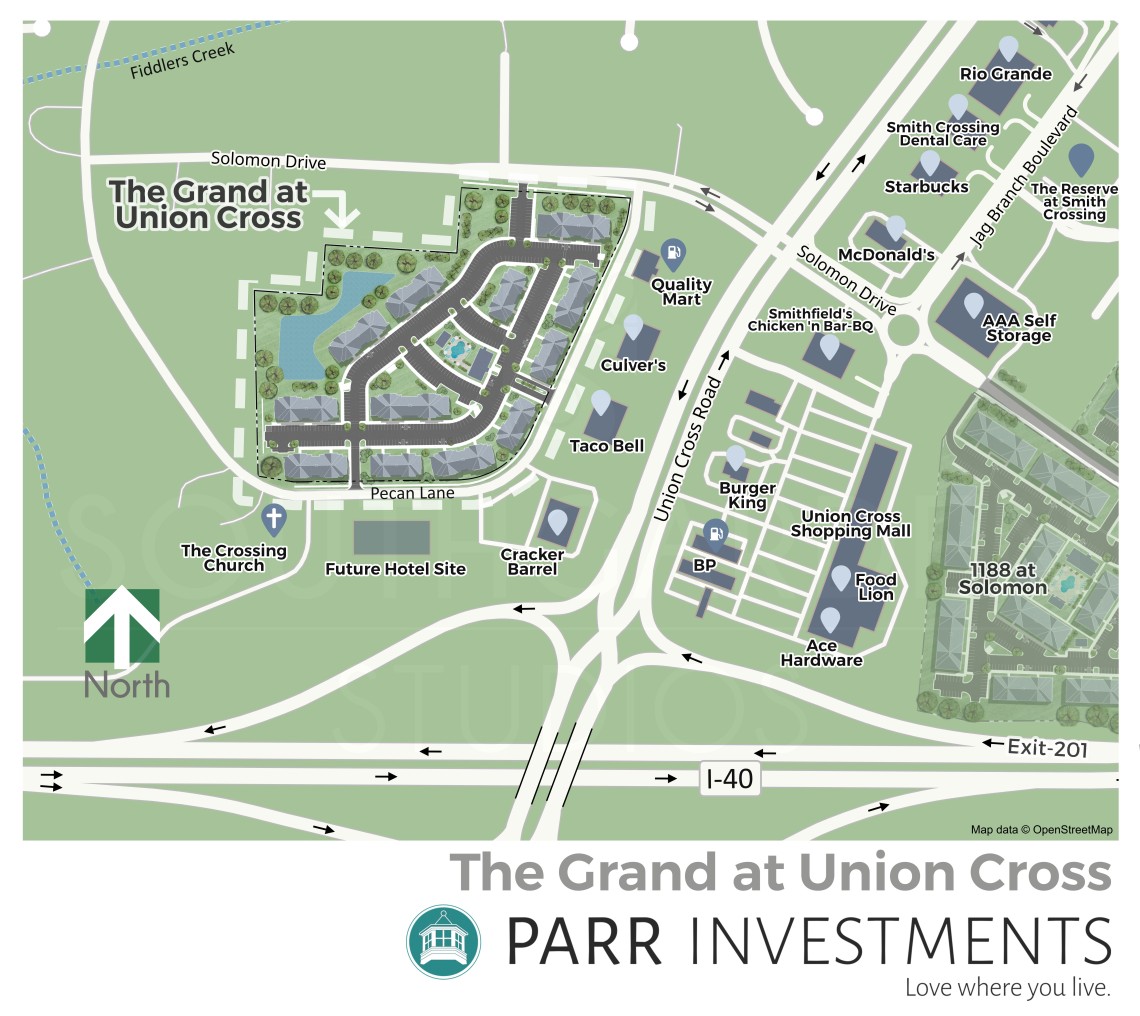 Grand at Union Cross Location Plan