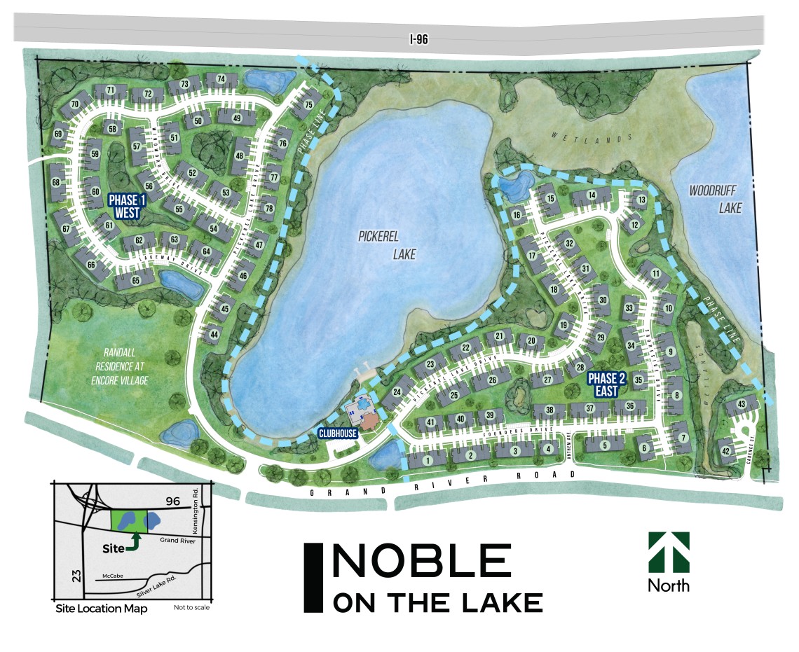 Noble on the Lake Site Plan