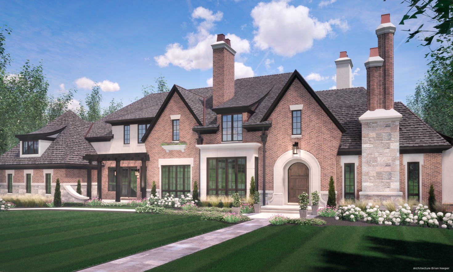 Michigan Mansion Home Rendering