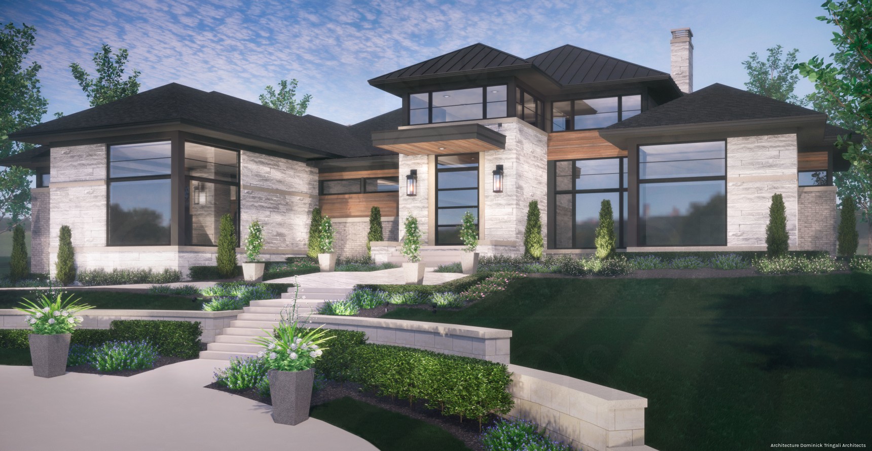 Contemporary Home Rendering