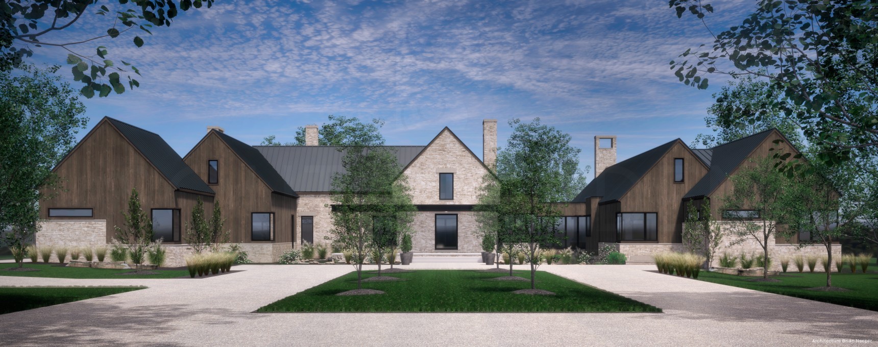 Modern Michigan Home Rendering