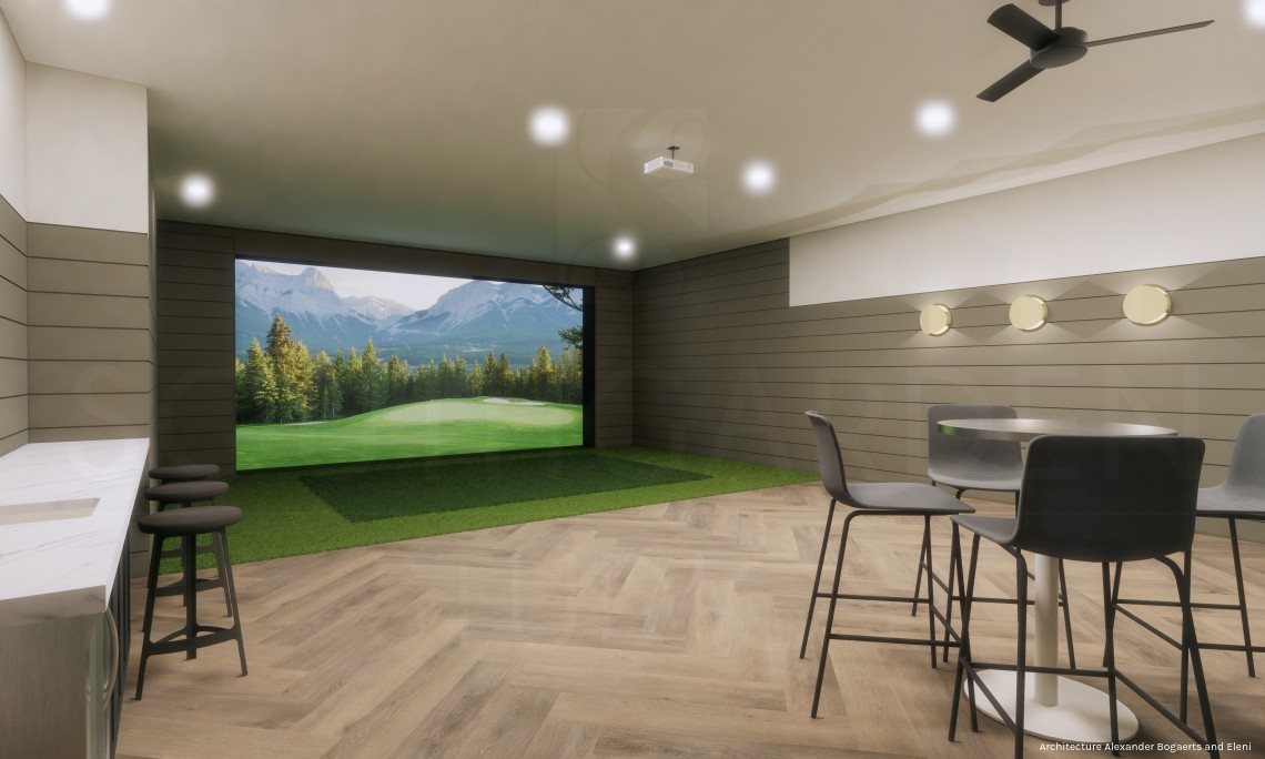 Golf Simulator Rendering