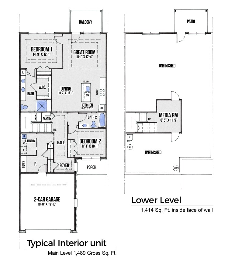 Floor Plan Rendering Pair